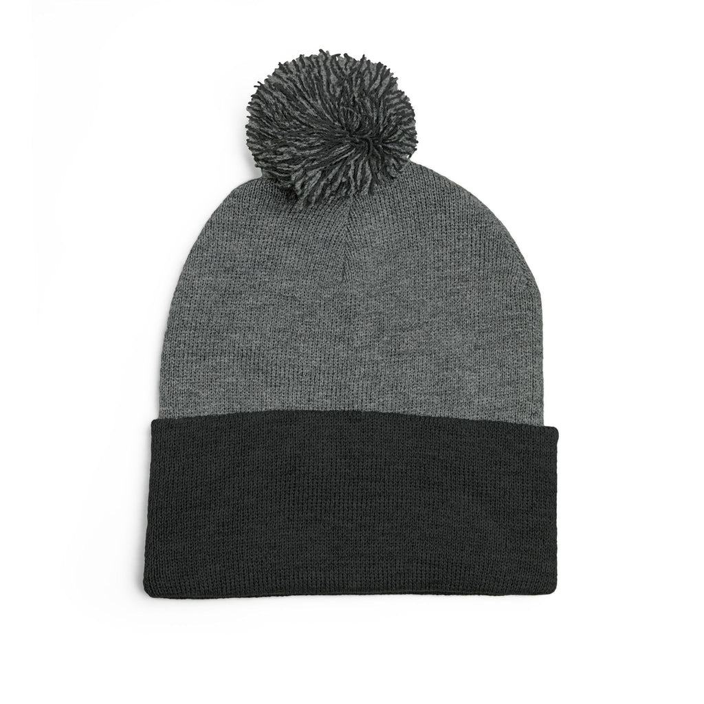 Dolce Liberta Pom-Pom Beanie — Embroidered Knit Cap