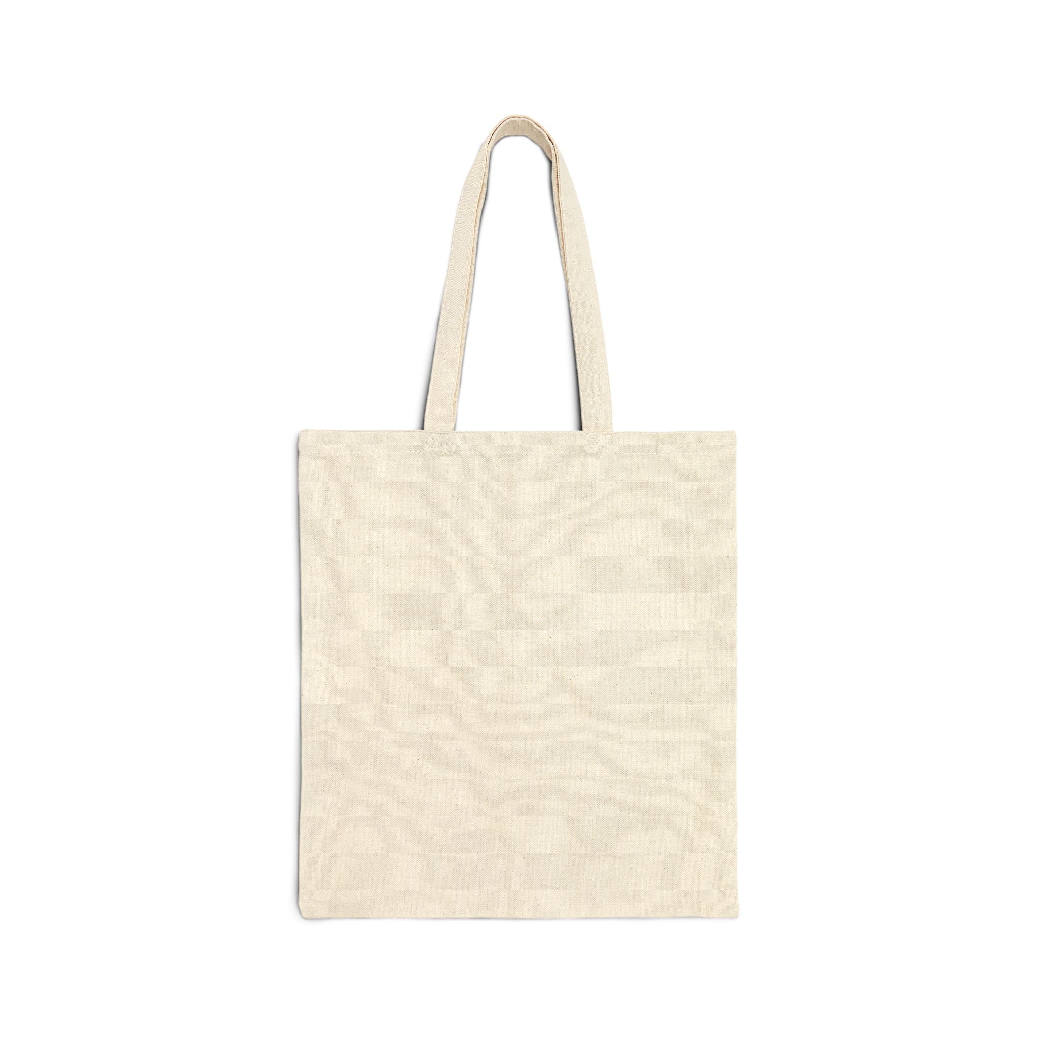 Tote Bag — Dolce Libertà Floral Canvas Tote (Minimal Botanical Design)