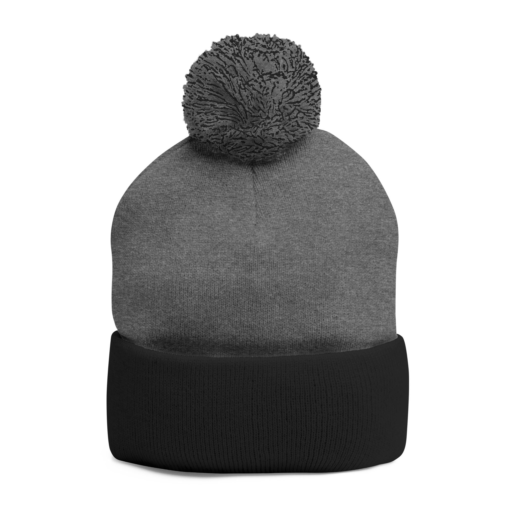 Dolce Liberta Pom-Pom Beanie — Embroidered Knit Cap