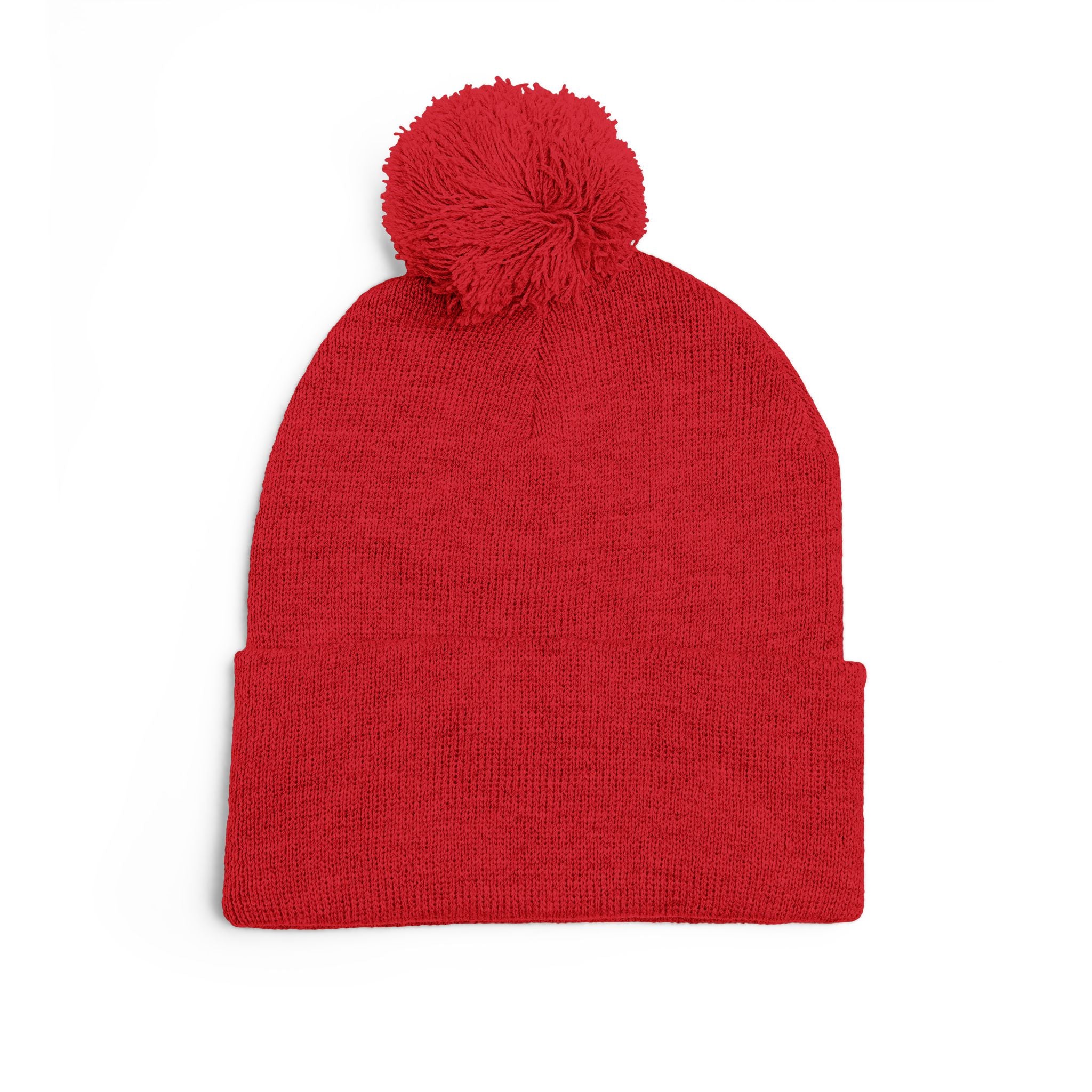 Dolce Liberta Pom-Pom Beanie — Embroidered Knit Cap