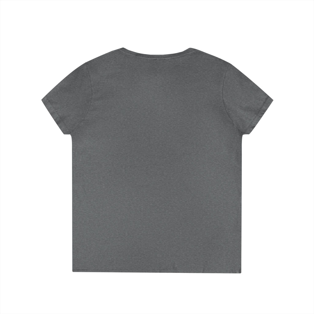 Ladies' White V-neck T-Shirt