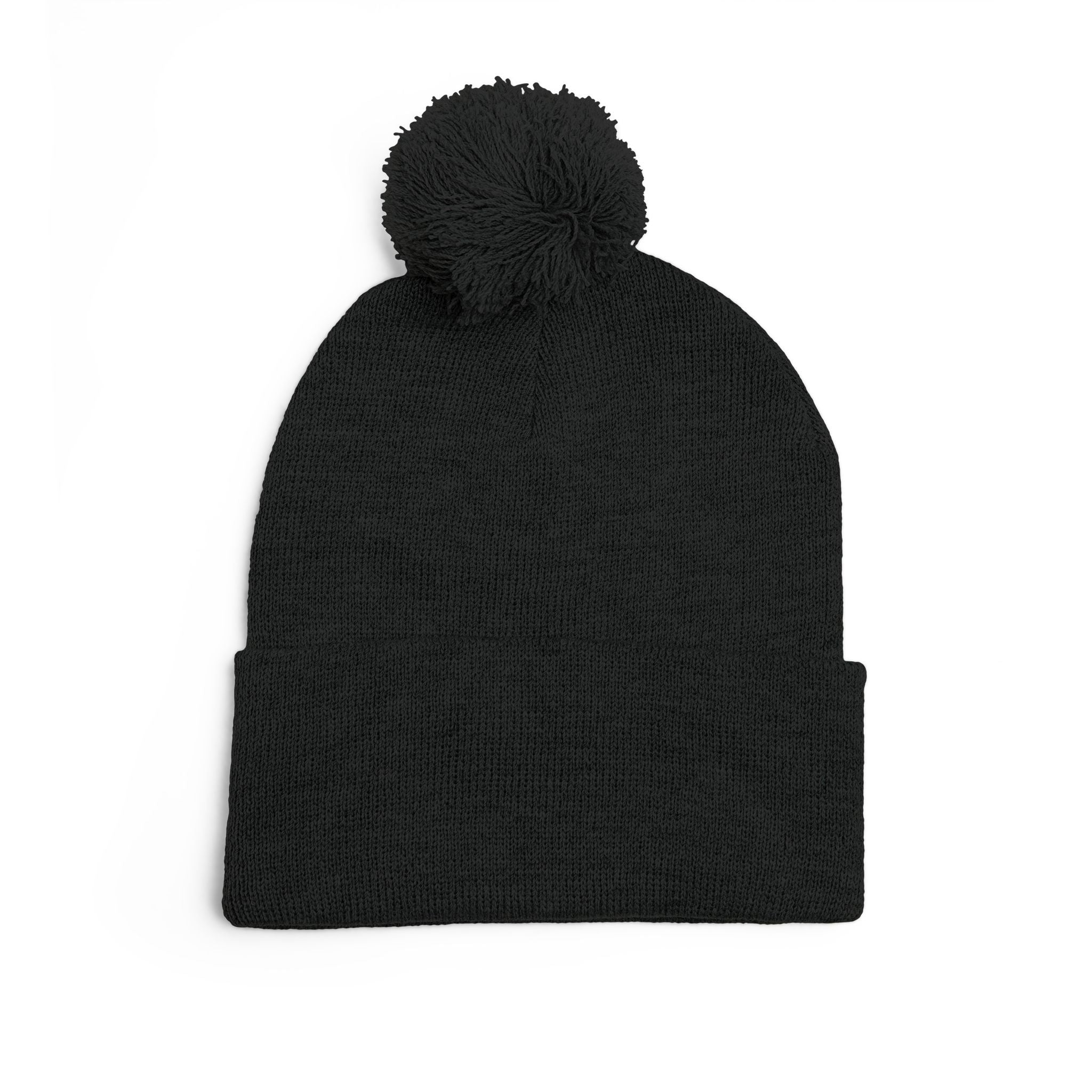 Dolce Liberta Pom-Pom Beanie — Embroidered Knit Cap